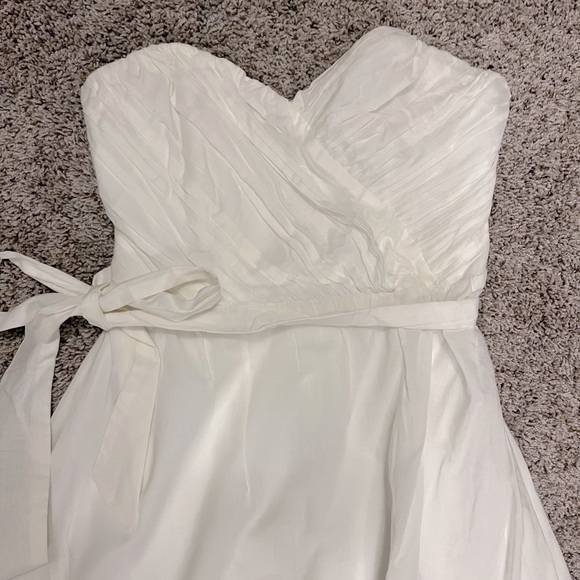 Express, strapless dress, white, size 2. - Picture 2 of 8